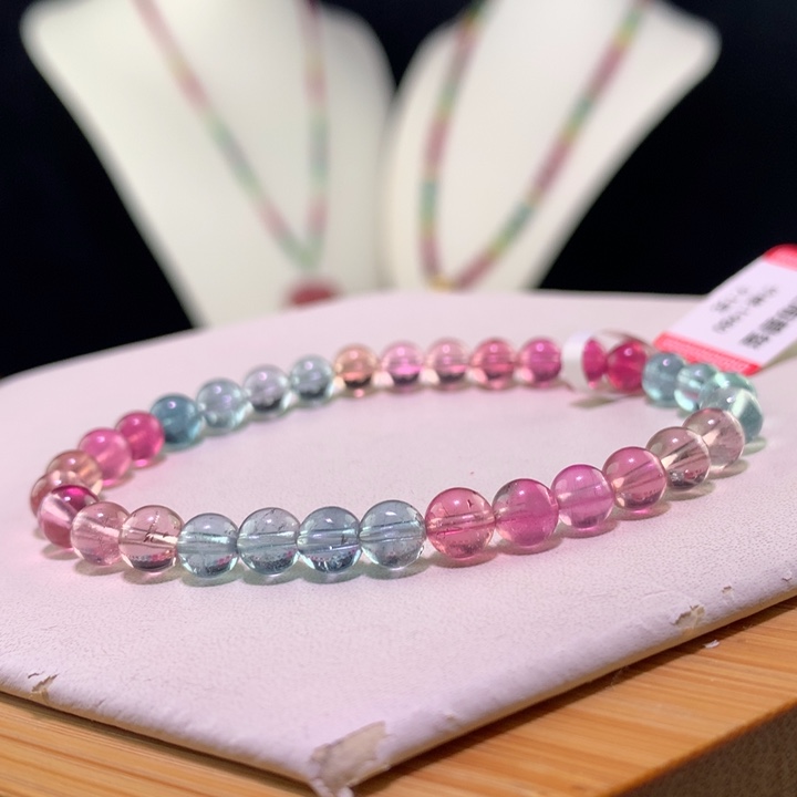 双色碧玺手链未镶嵌