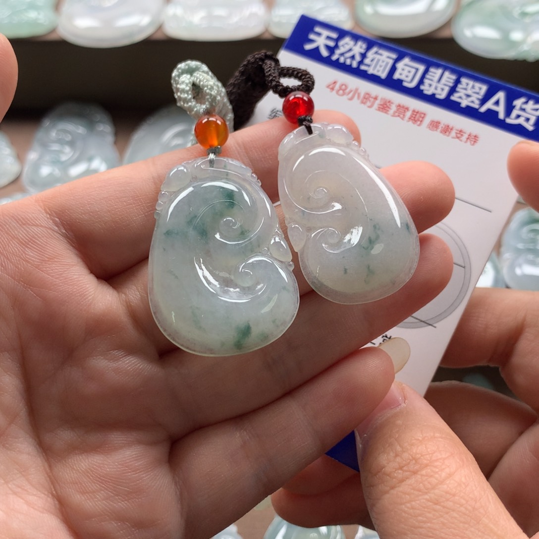 颈饰未镶嵌翡翠天然翡翠