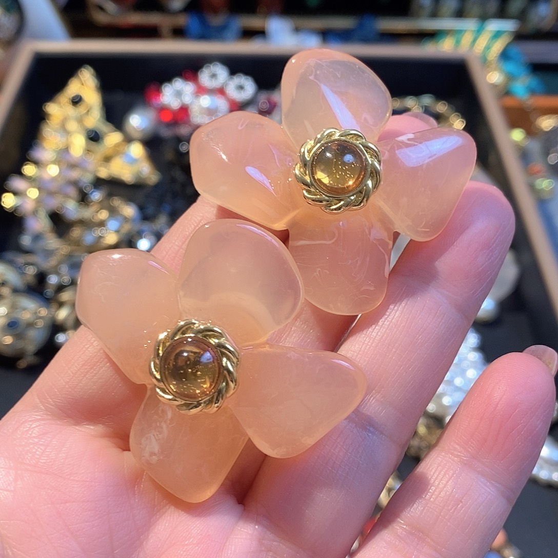 合成碳硅石纯铜特价耳夹