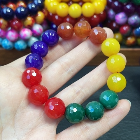 玛瑙未镶嵌手饰多宝切面14