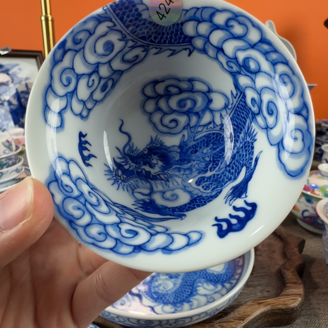 瓷片景德镇手绘青花瓷器424