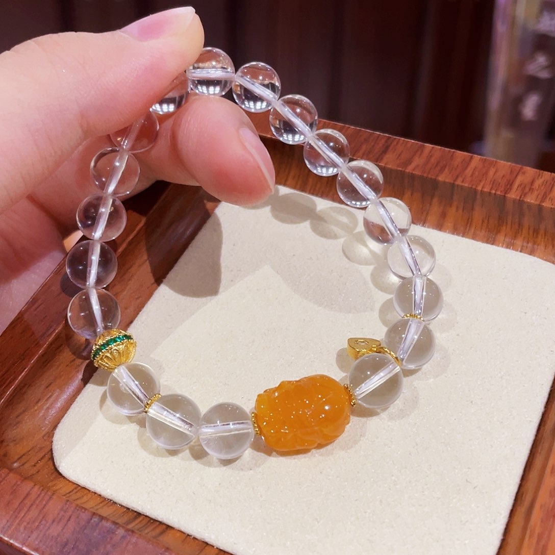 未镶嵌蜜蜡手链手串