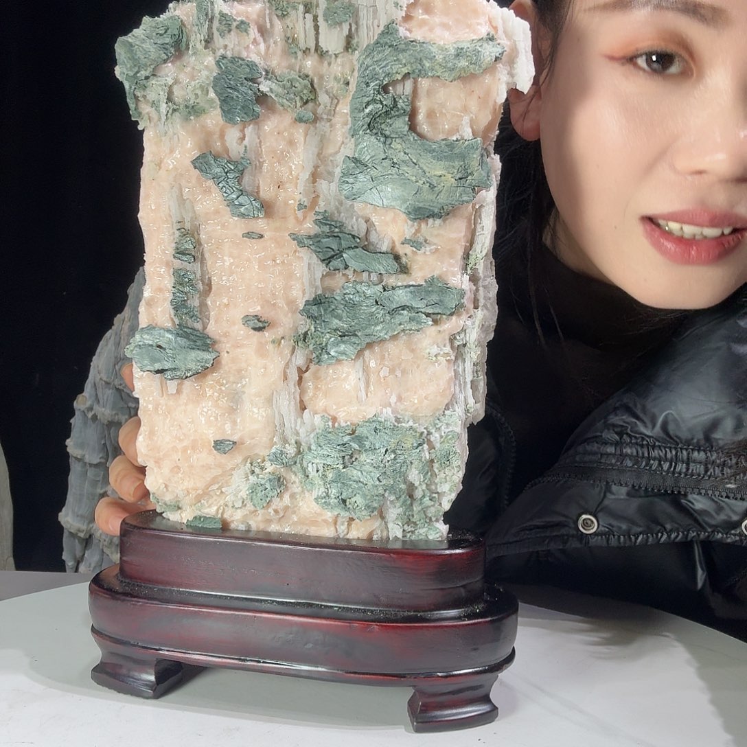 墨***趣石头北宣石摆件008888