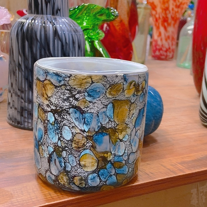 琉璃琉璃花瓶高12宽12