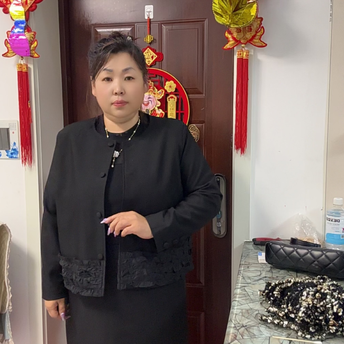 悦大码女装西装外套时尚气质修身套装
