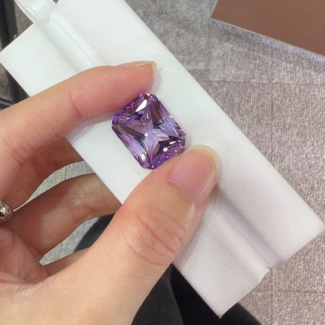 未镶嵌紫晶珠宝半成品17.15ct紫玉晶