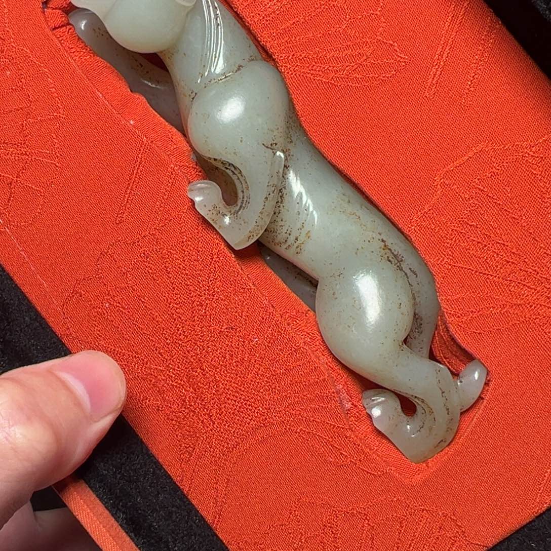 红***都和田玉未镶嵌挂件