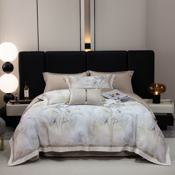 兰精天丝棉四件套凉感凉爽裸睡A类被套床单