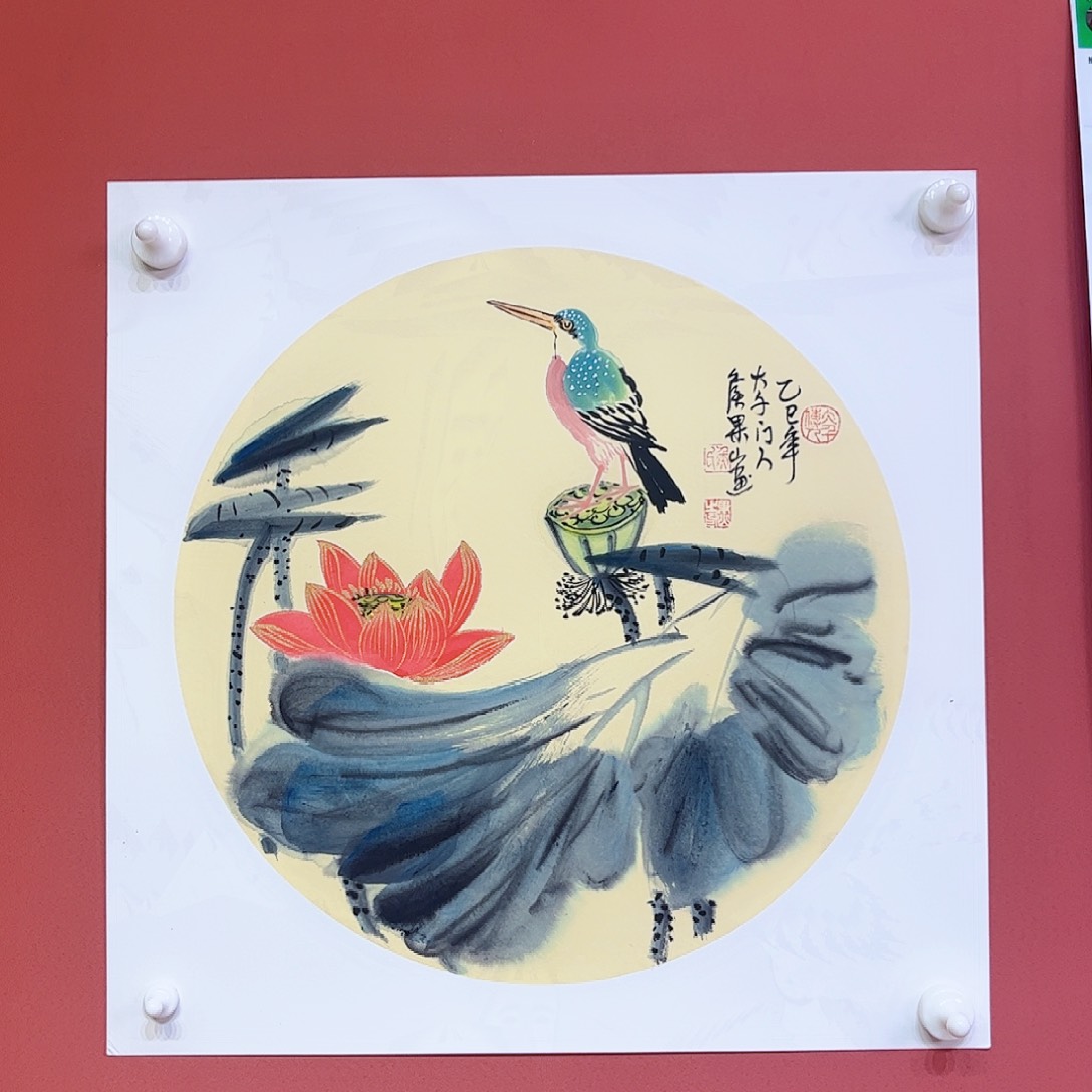 国画侯果山老师亲笔手绘作品朵 