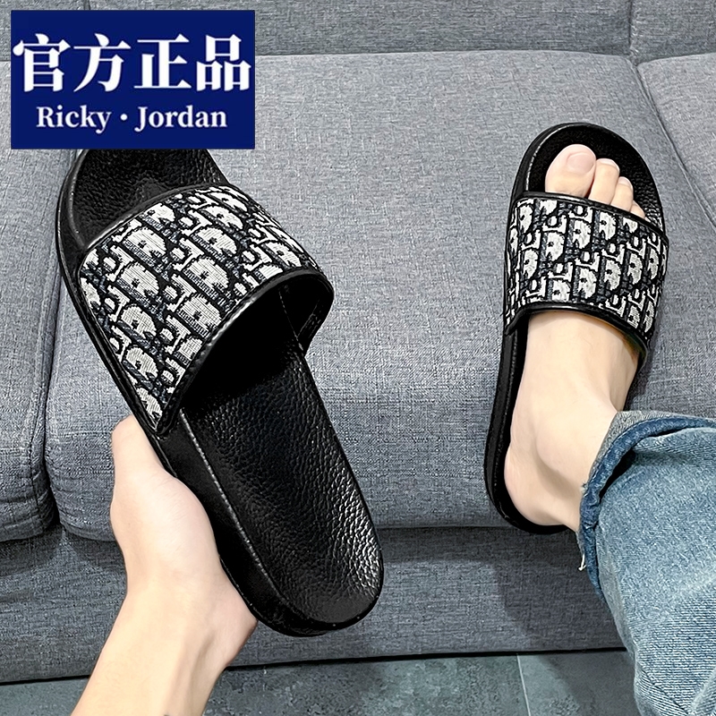 Ricky Jordan/里奇·乔丹拖鞋男夏季外穿踩屎感防滑沙滩运动凉鞋