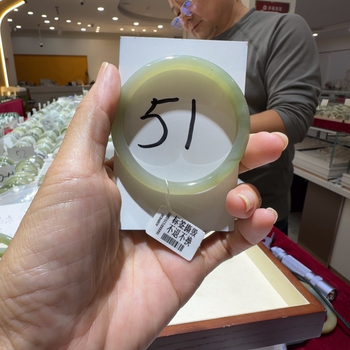 和田玉未镶嵌手镯858