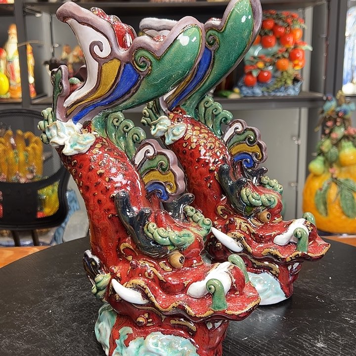 鳌鱼陶瓷艺术陶瓷艺术作品