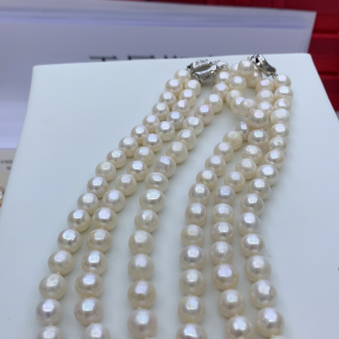 淡水珍珠合金颈饰