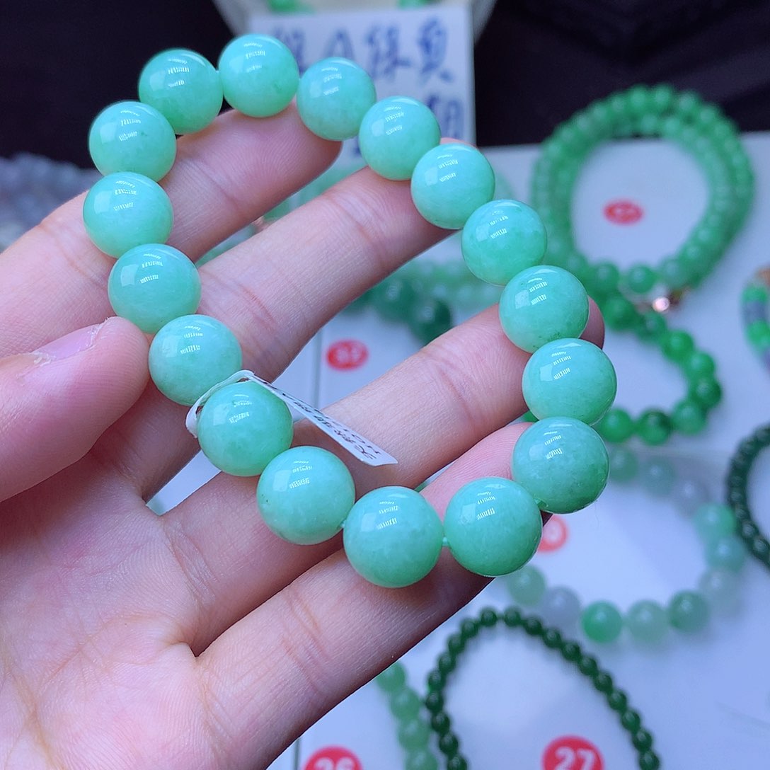 翡翠毛衣链未镶嵌卡11.8