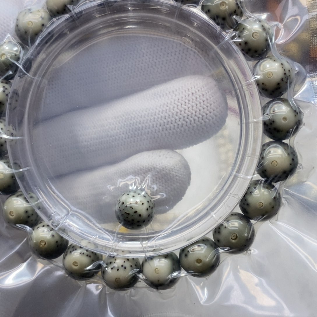 星月菩提手串石玉10大眼睛