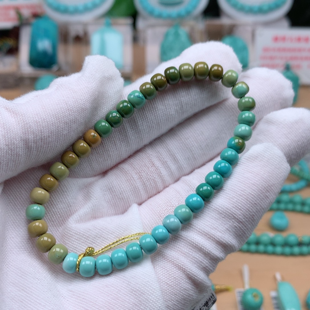 绿松石未镶嵌珠宝奇石5.5mm