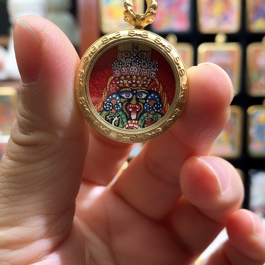 吊坠般若唐卡非遗传承