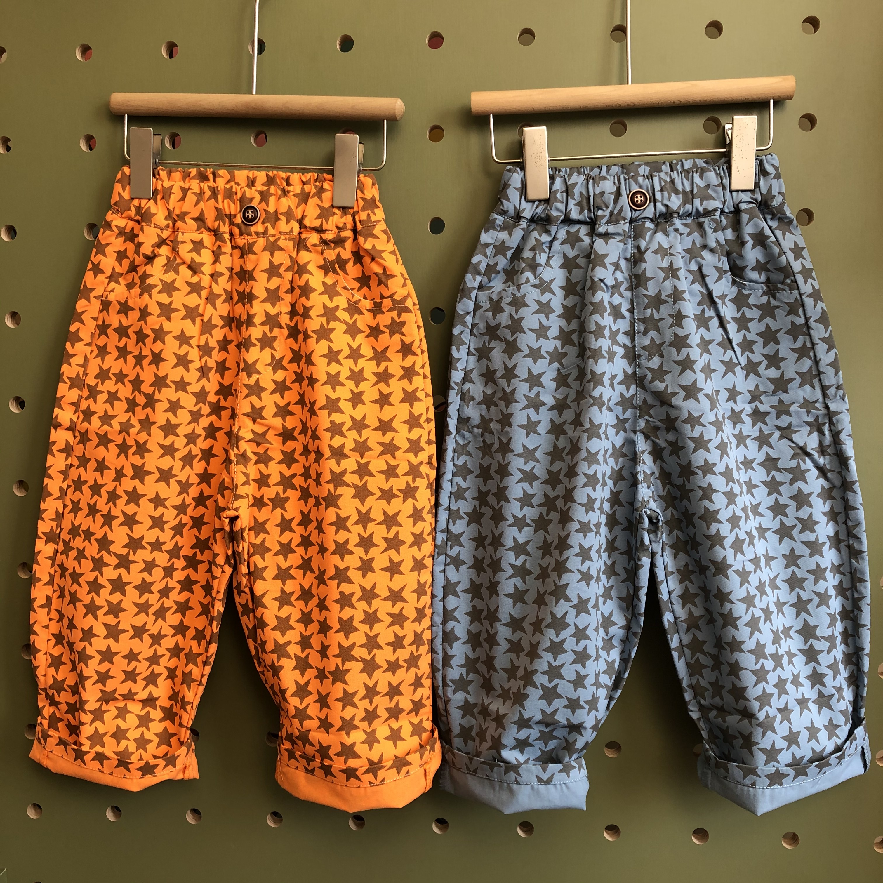 【DX】儿童夏季女童薄款九分裤星星棉质无感印花薄软百搭