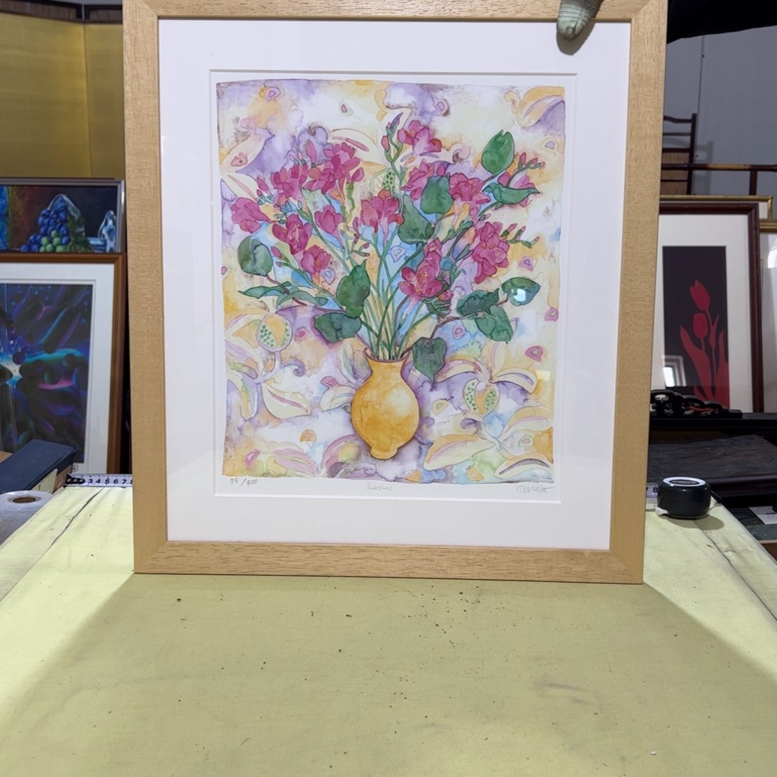 绘画国***师框画屏风茶空间设计