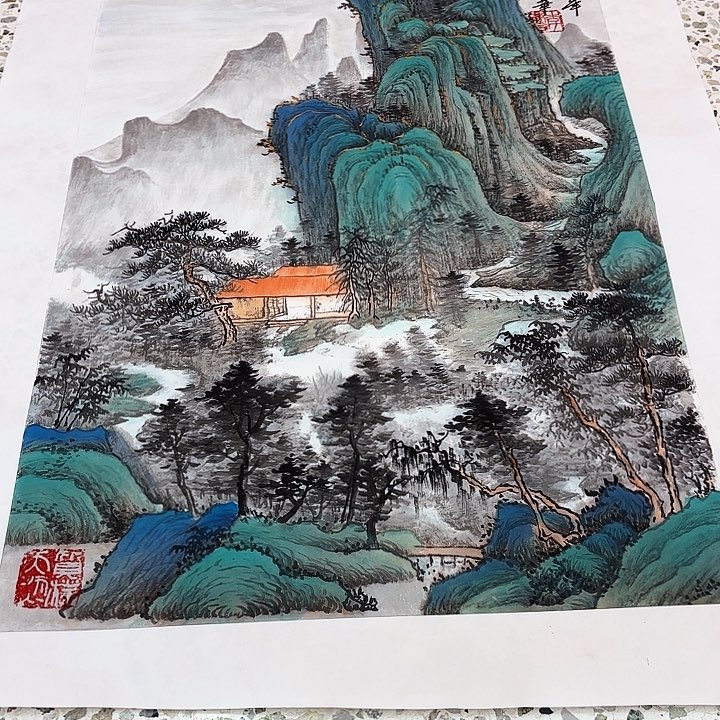 国画用****4李庆宣老先生去伪存真原作