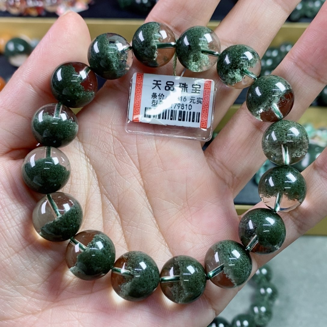 水晶手串未镶嵌绿幽灵179810