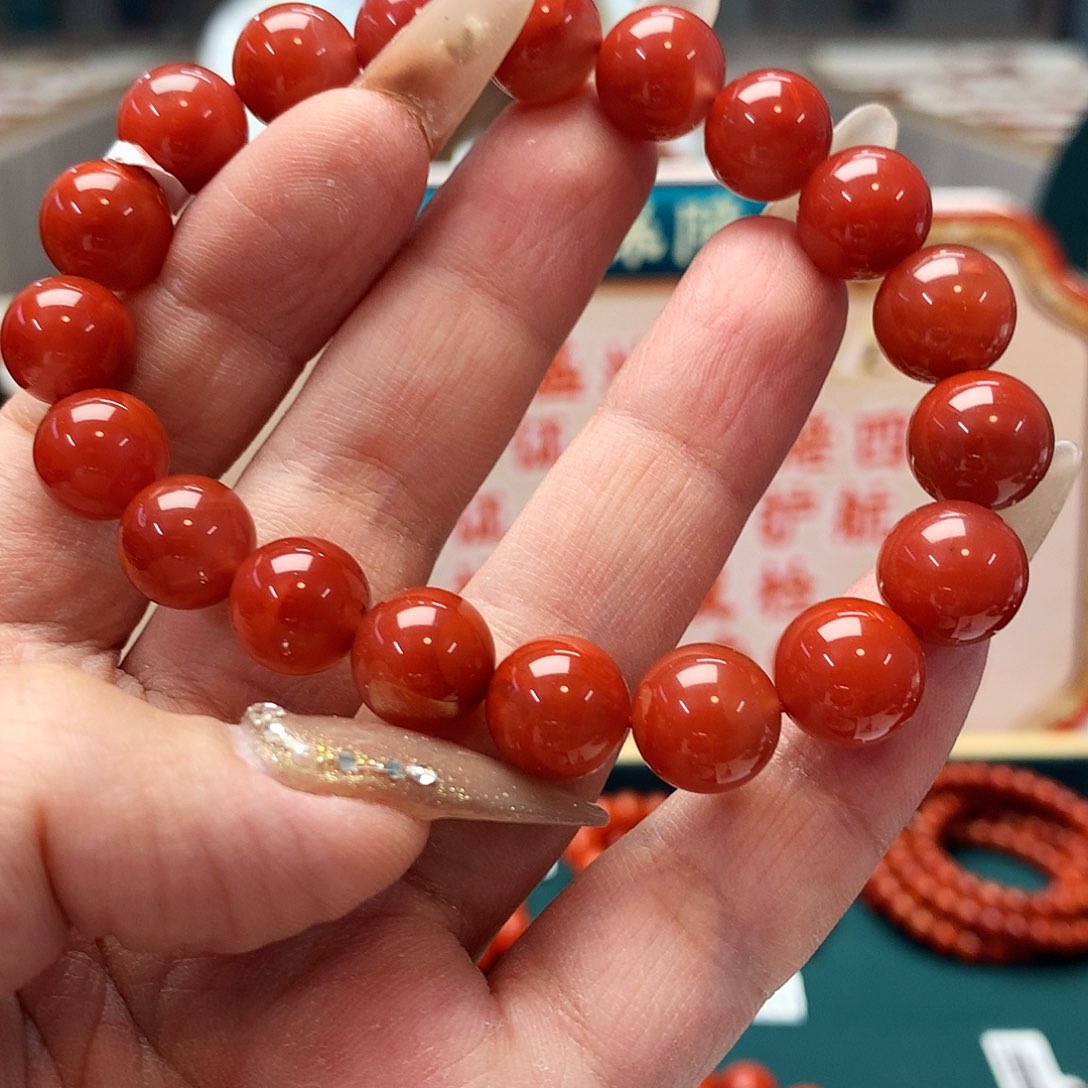 【闪购商品】南红玛瑙10m m未镶嵌手串