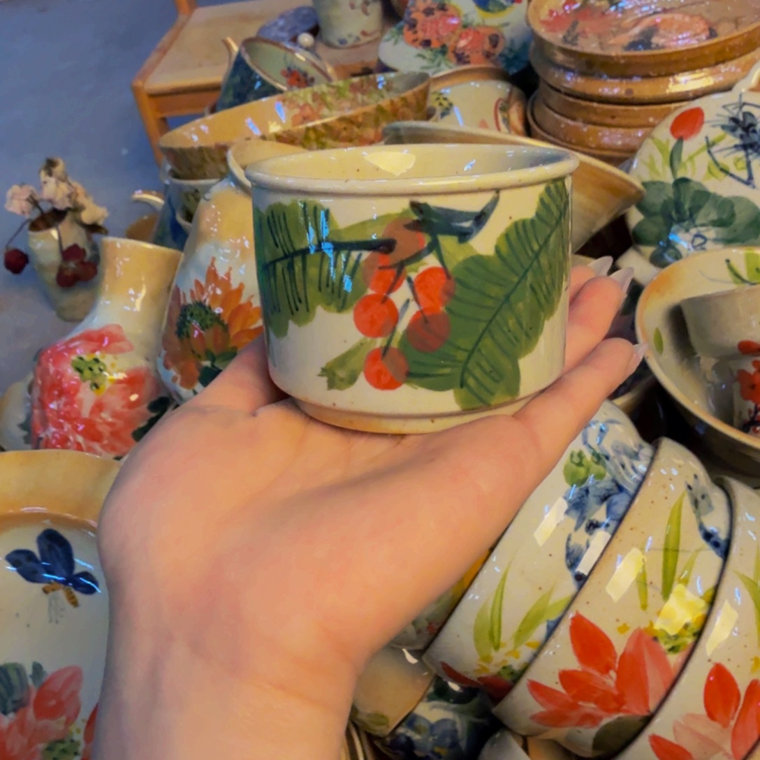 瓷片景德镇陶瓷手工手绘