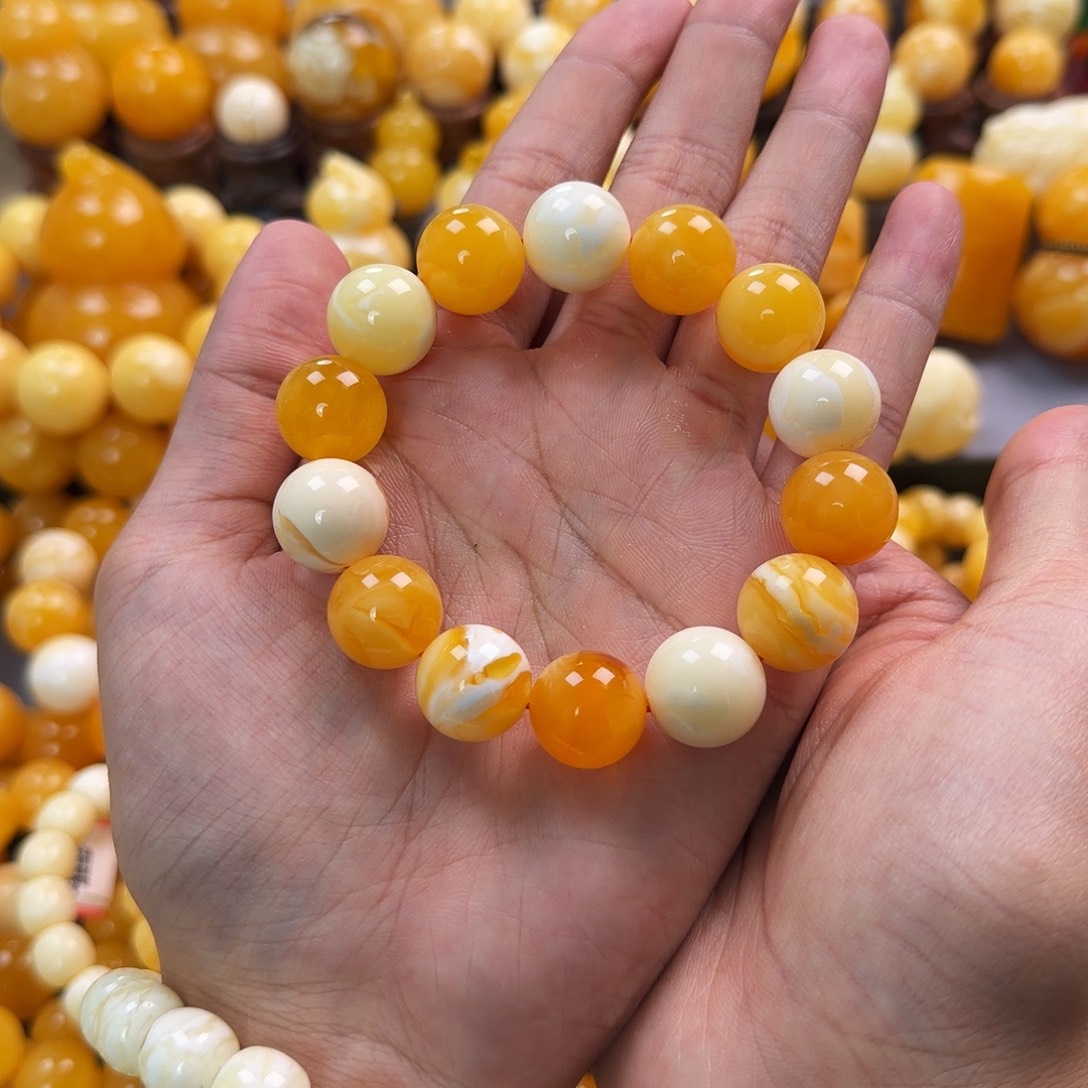 琥珀未镶嵌珠宝奇石15mm