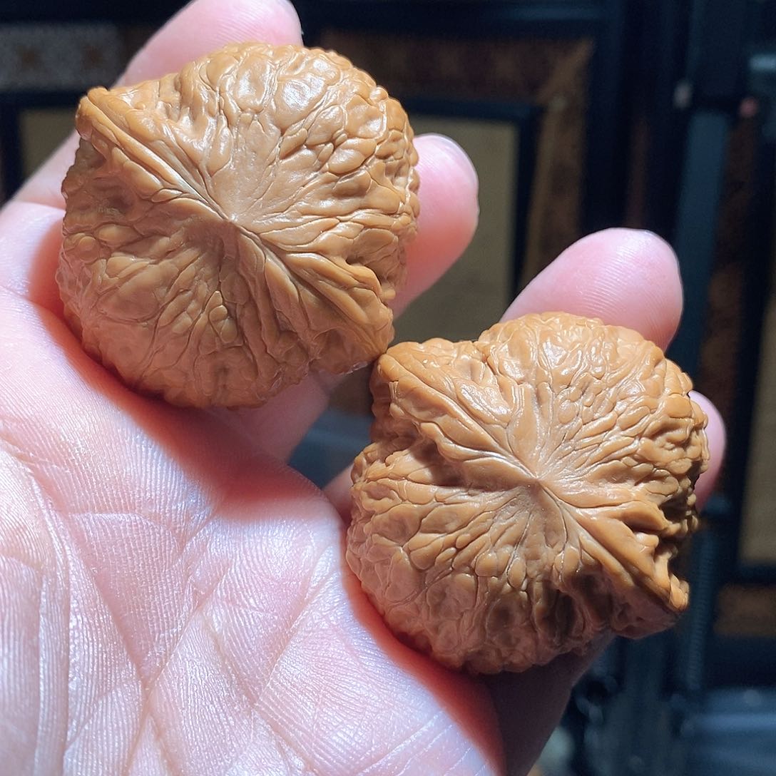 文玩核桃把件44铁锤全品