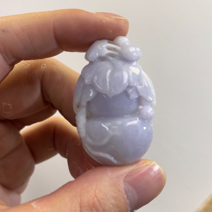 翡翠吊坠(赠链)未镶嵌代编织