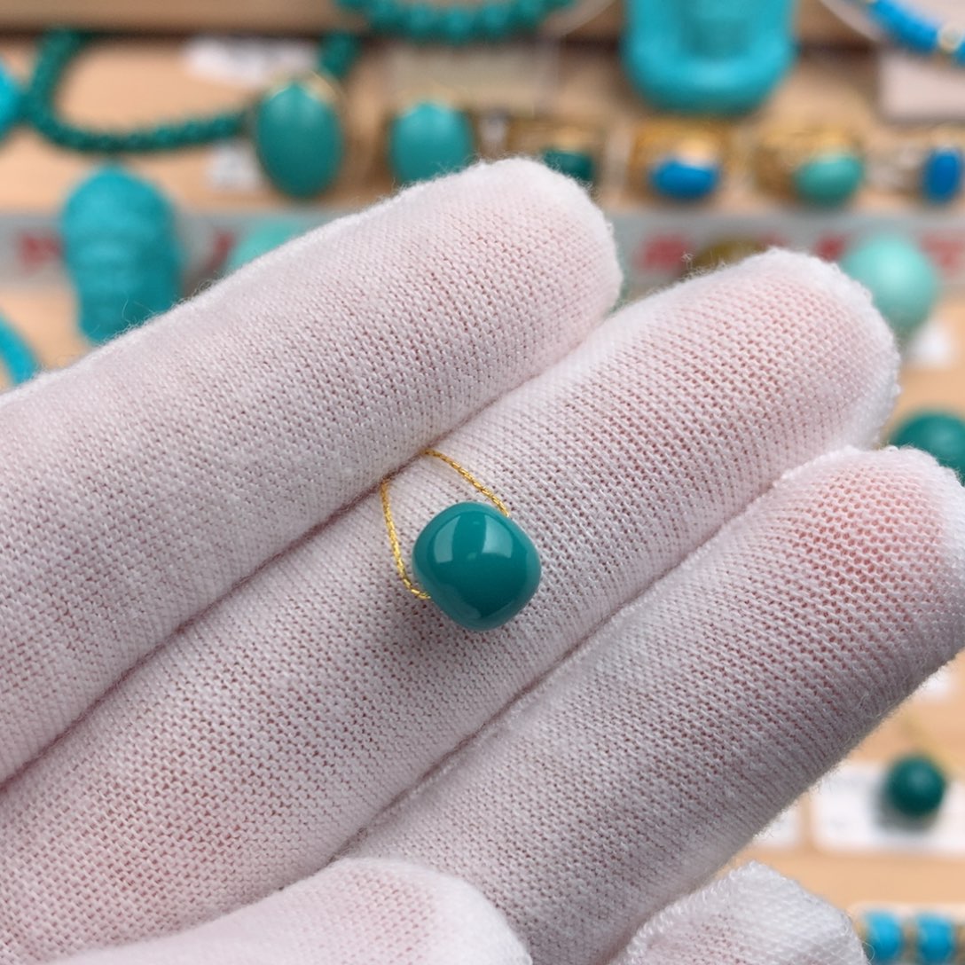 绿松石未镶嵌配饰7.5-6.5