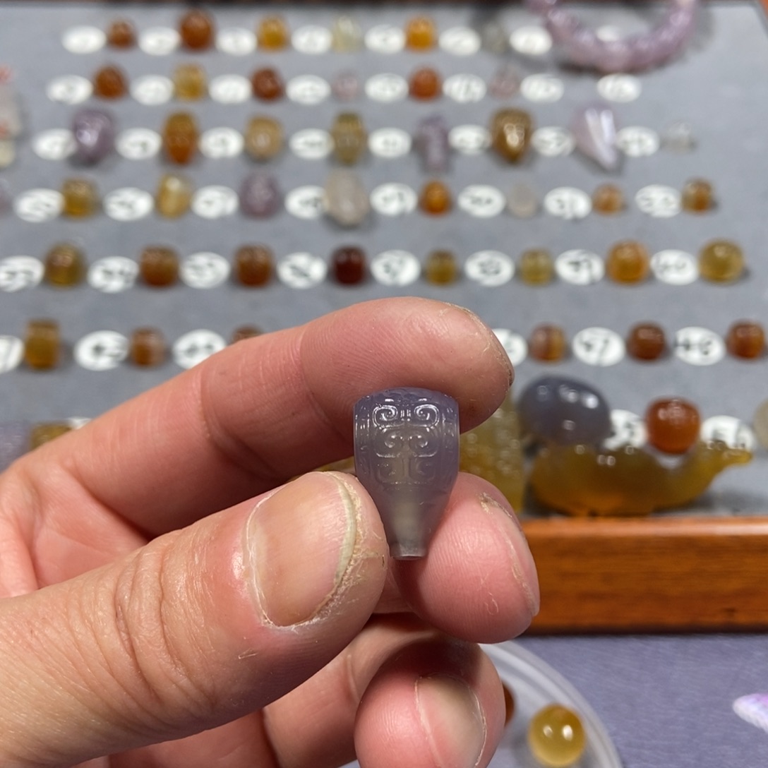 老***爷玛瑙/玉髓合金颈饰三通