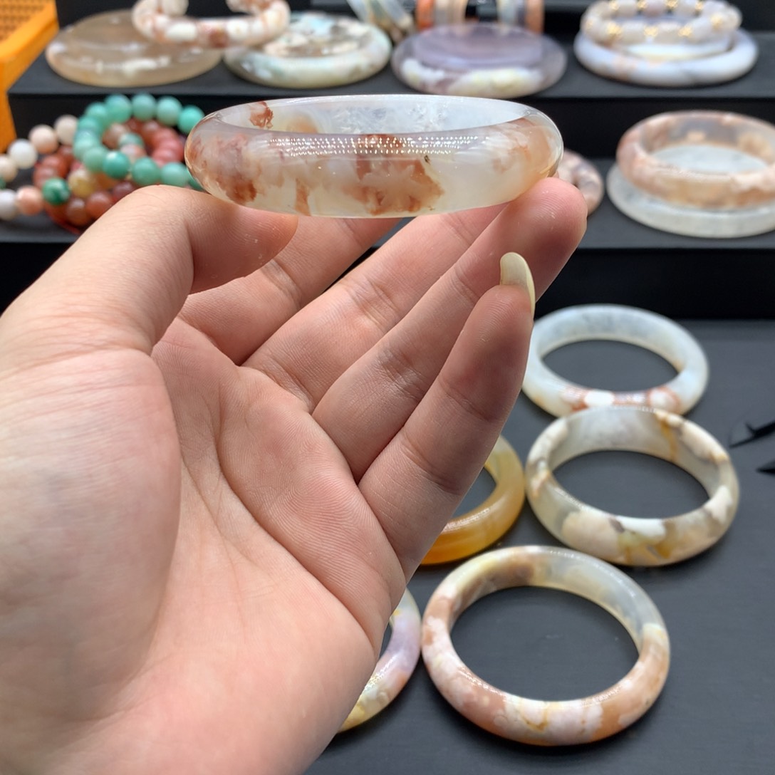 【闪购商品】玛瑙/玉髓手镯未镶嵌风*姐