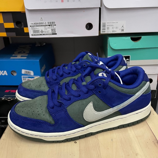 43码/dunk 绿蓝/51686/休闲鞋/95新无原盒/HF3704-400