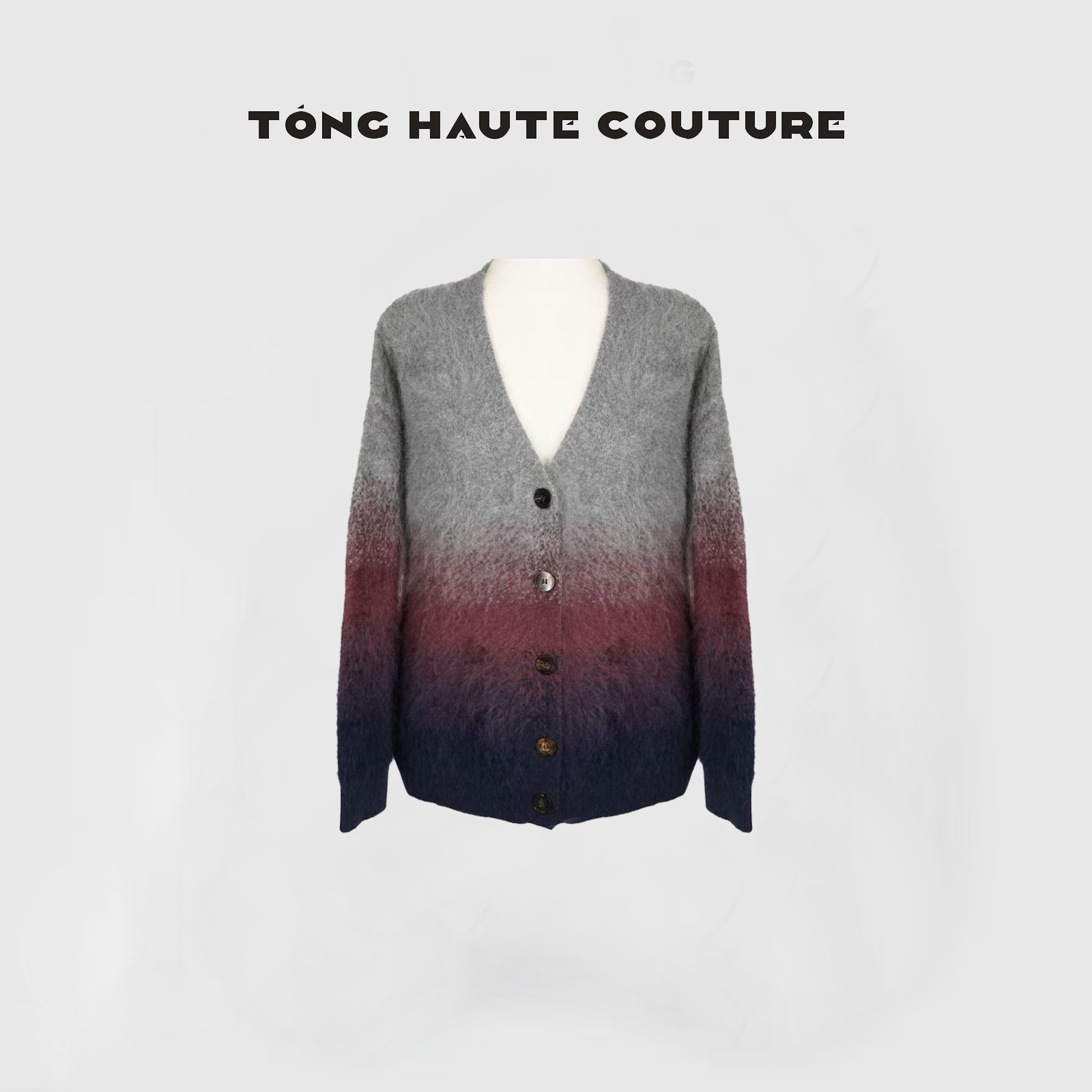 【花间】冬季绵羊毛+山羊绒时尚高级感拼色毛衣 YY754