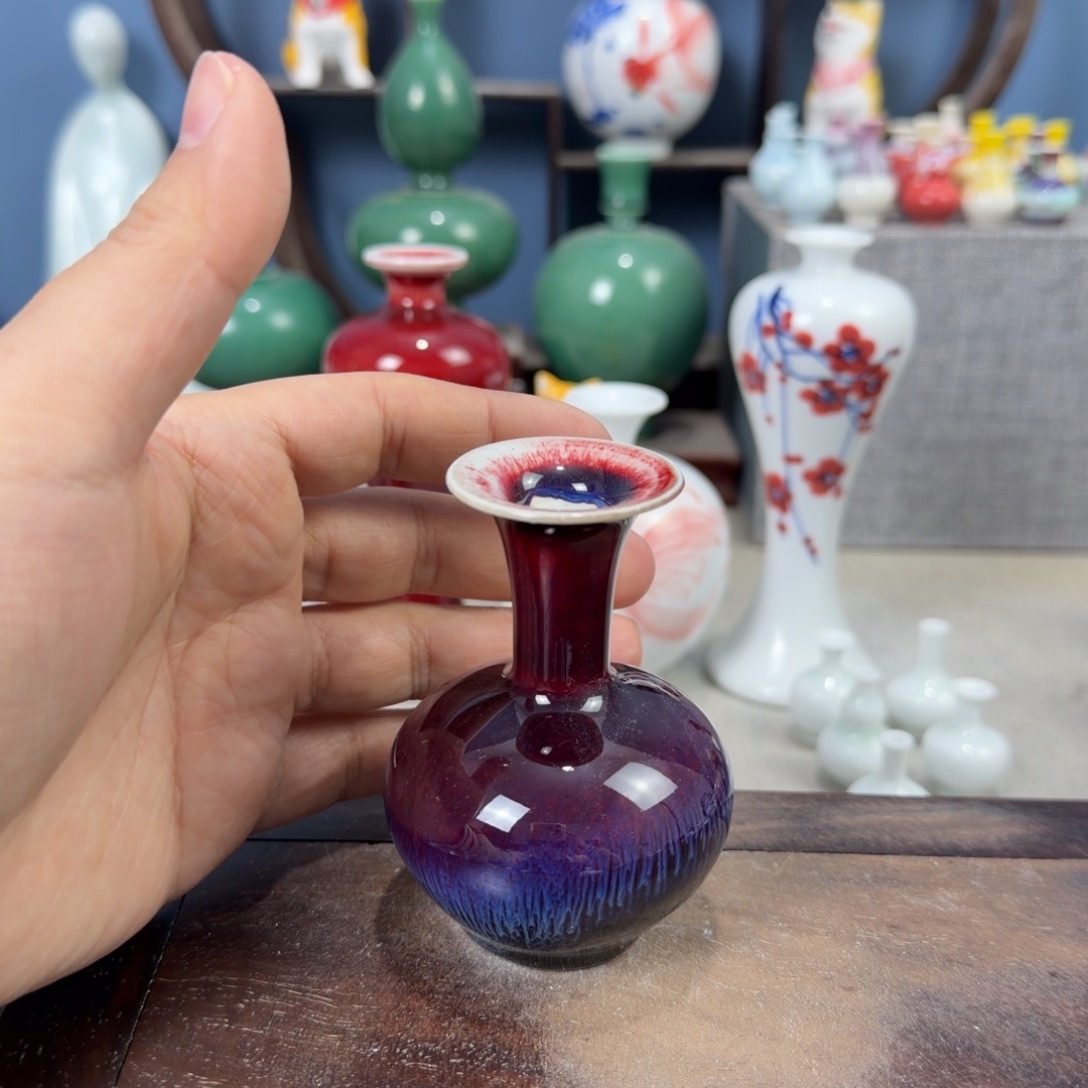 陶瓷手工小花器摆件