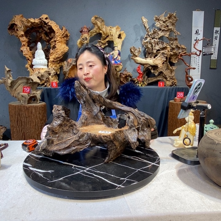 铜***哥木草木堂根艺摆件795