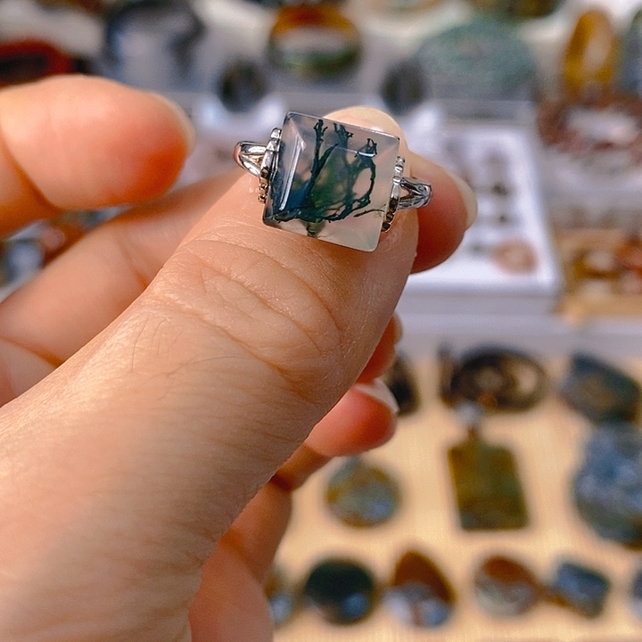 【闪购商品】玛瑙/玉髓戒指银S925镶嵌