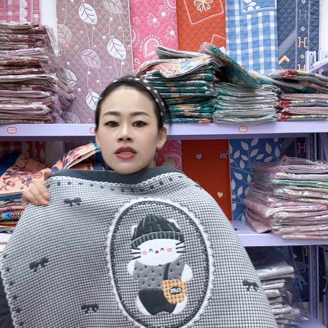 棉灰色小白猫纯棉