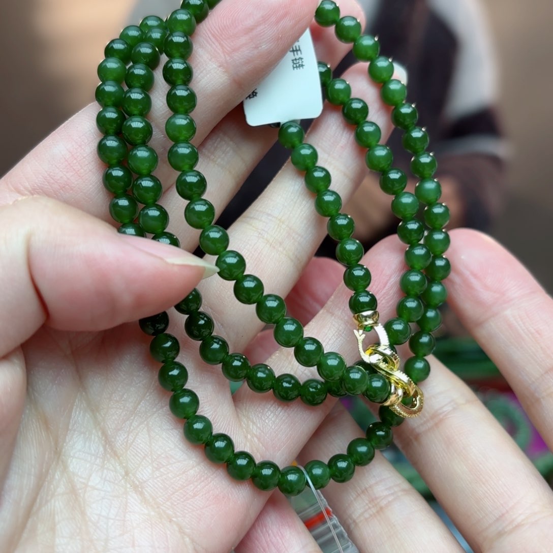 和田玉手串未镶嵌