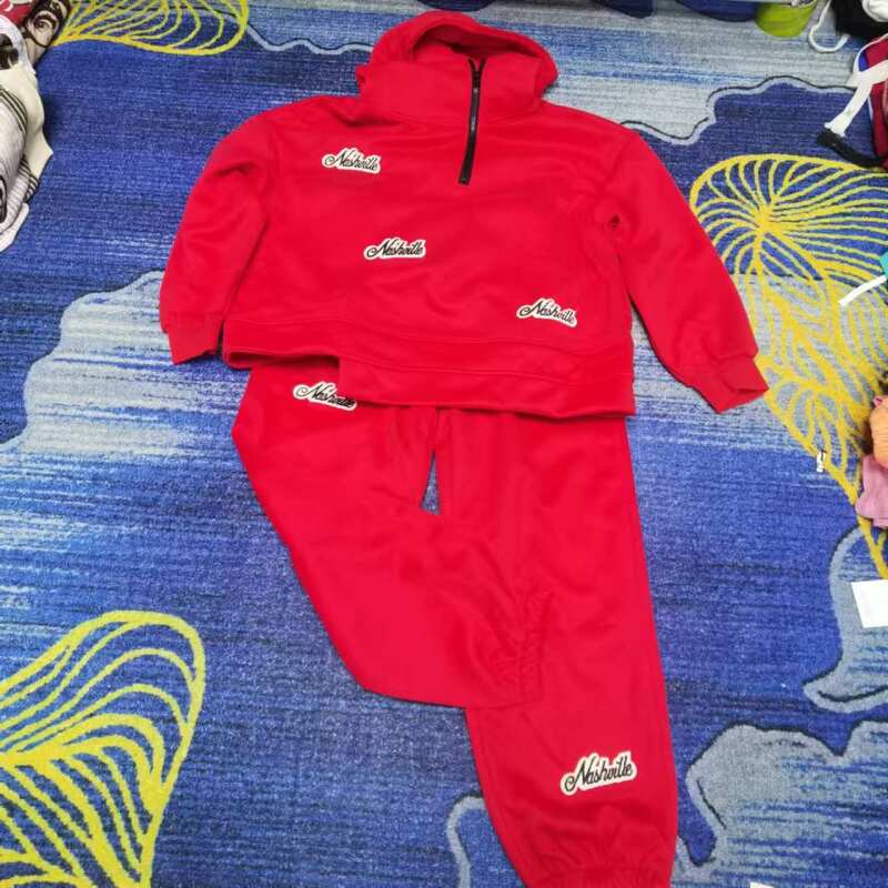 865韩系原创半拉链红红火火新年套装火火大码女套装