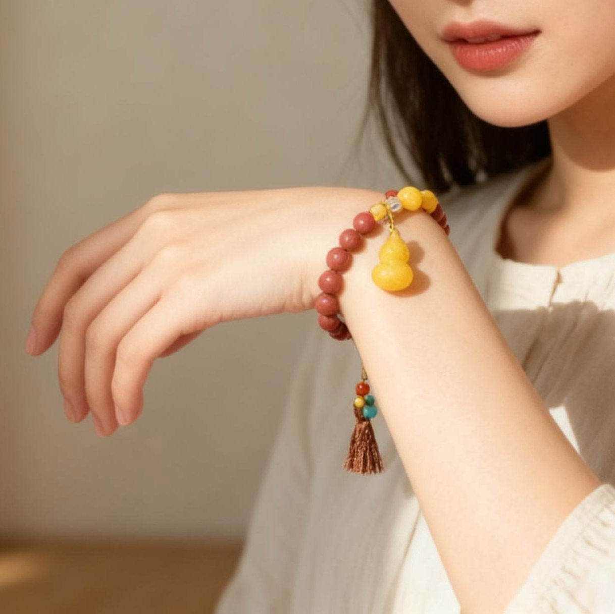 合香珠手串非遗自制古法五行中式药香花香沉香男女手链