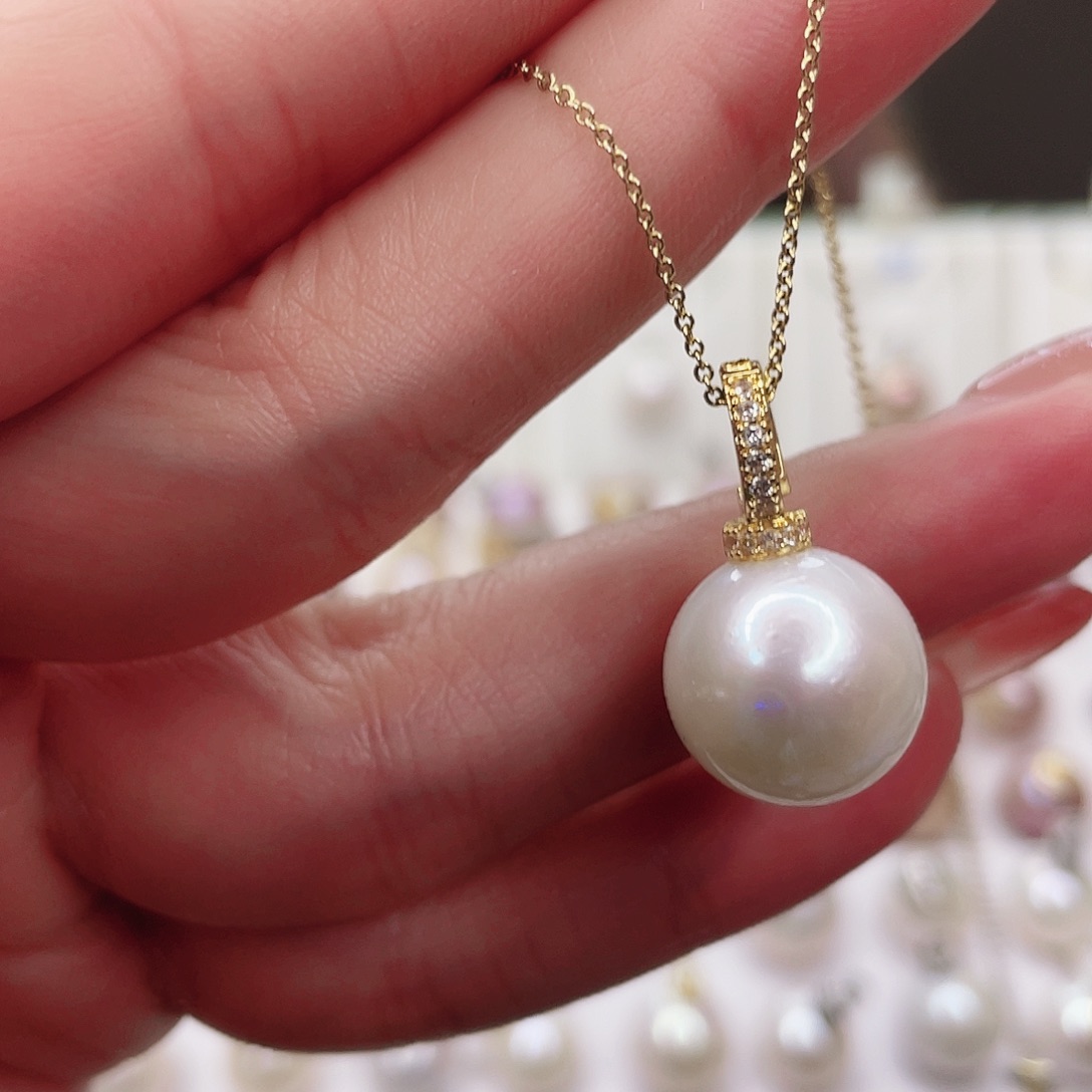 淡水珍珠吊坠(赠链)合金