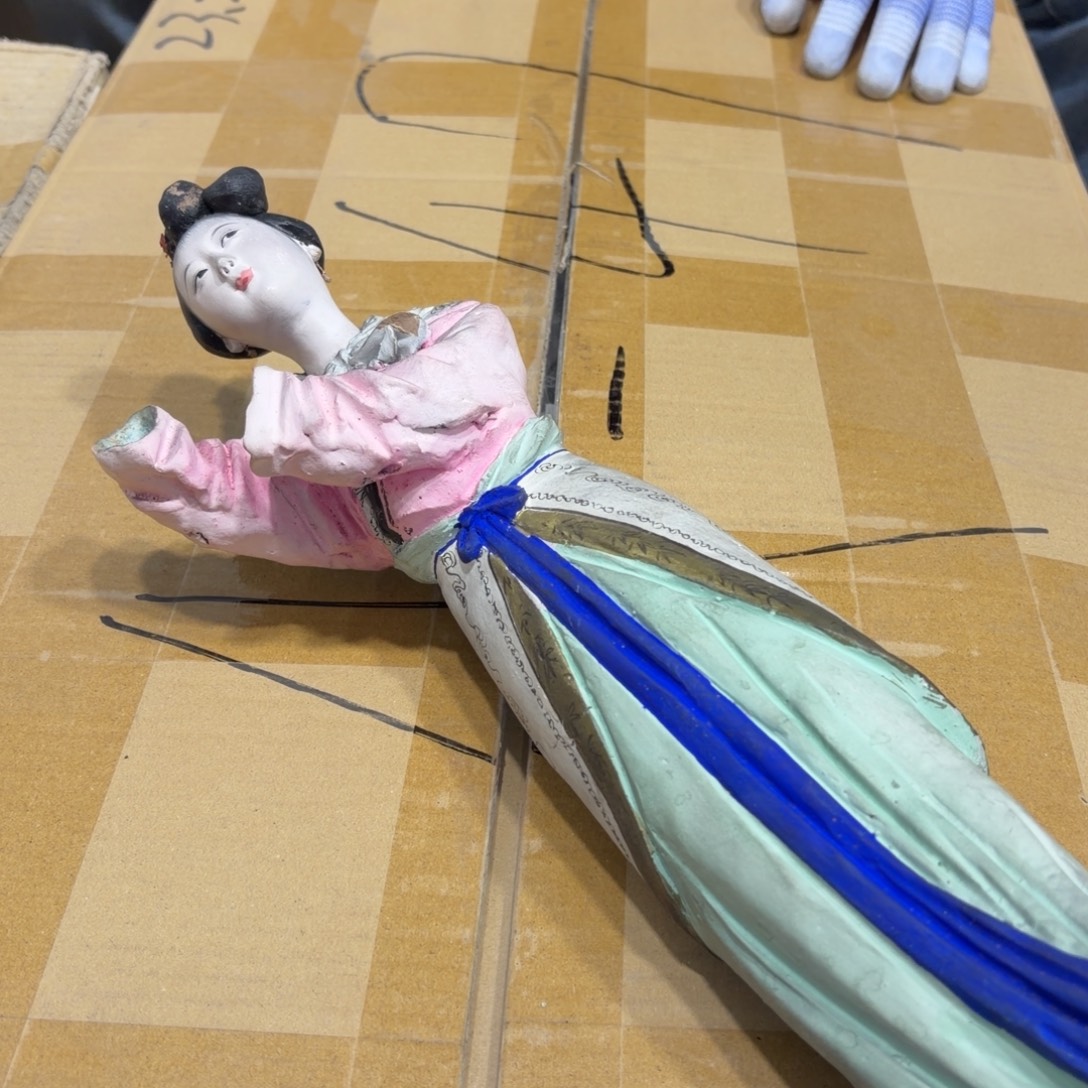 泥塑般若中古美术工艺品
