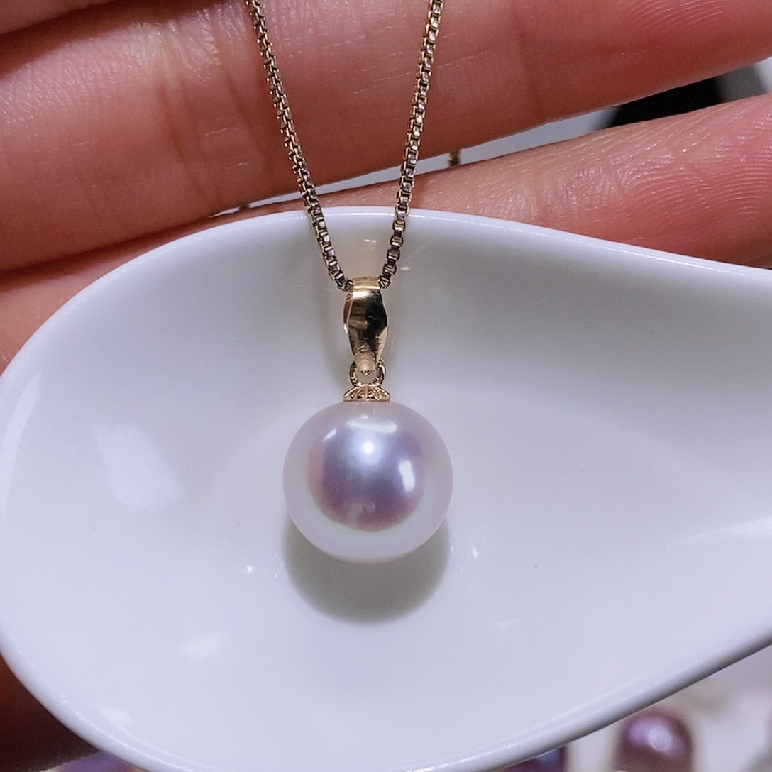 淡水珍珠颈饰银S925镶嵌