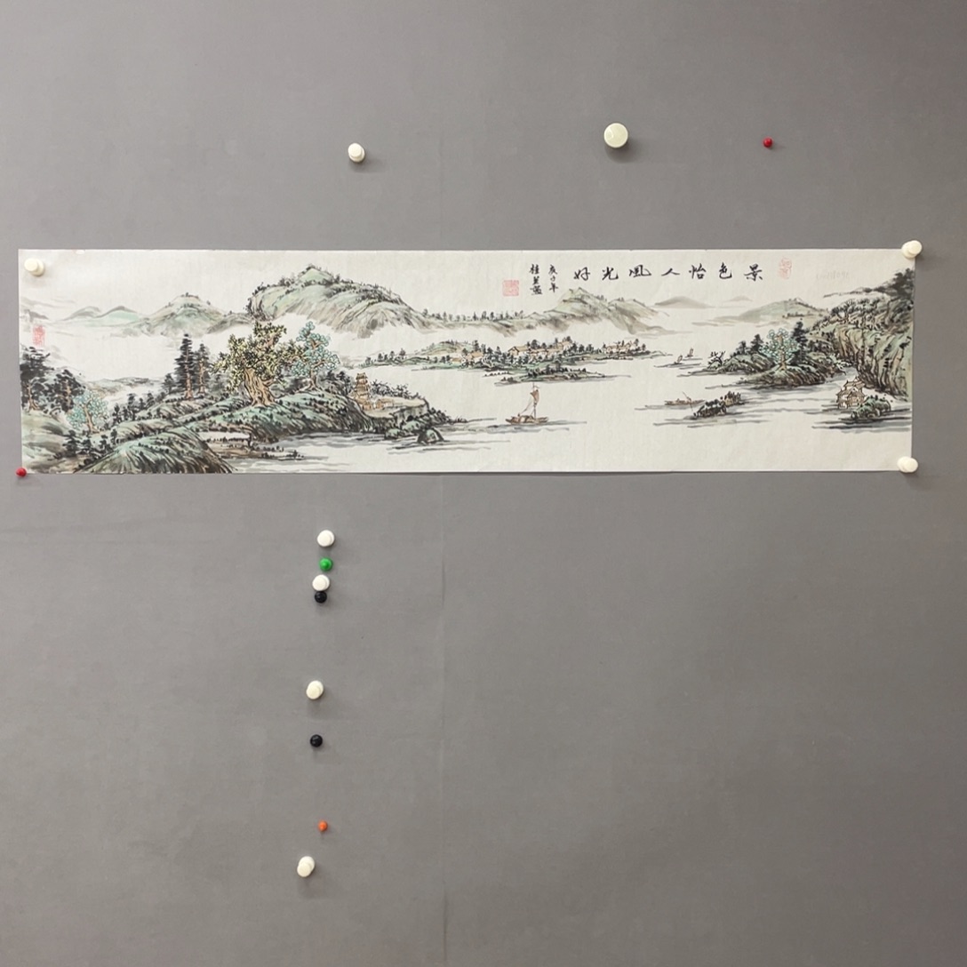 国画艺术家真人手绘