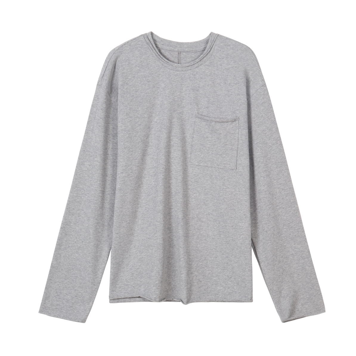 春秋冬磨毛row风卷边T「软糯不止一点，瘦一圈」