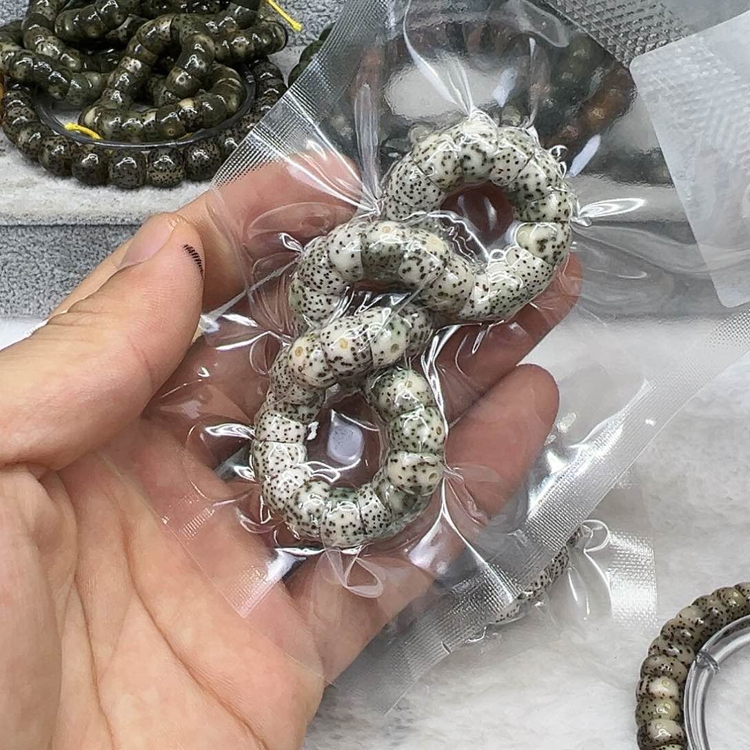 星月菩提手串59卓越糯冰石玉星月菩提单圈大肠10