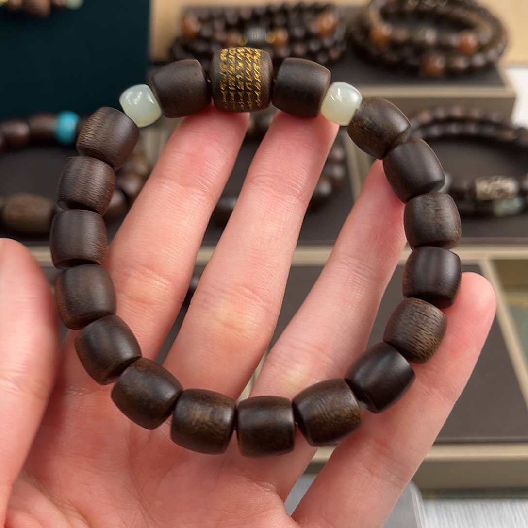 沉香碎屑沉香10mm越南芽庄玉化白奇楠沉水