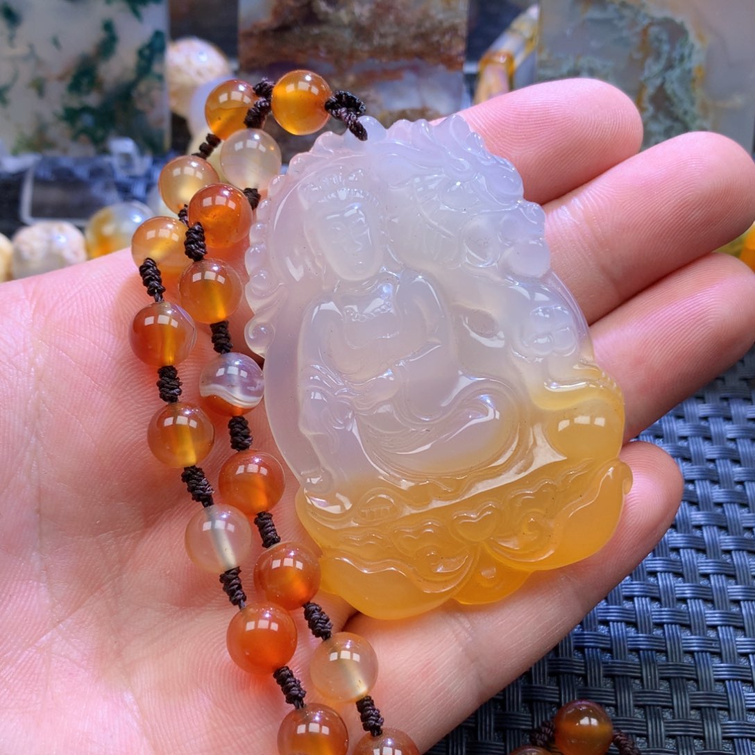 未镶嵌颈饰玛瑙/玉髓无**人